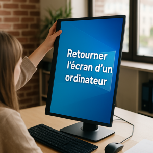 comment retourner l écran d un ordinateur avec le clavier