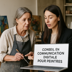 conseil en communication digitale pour peintres