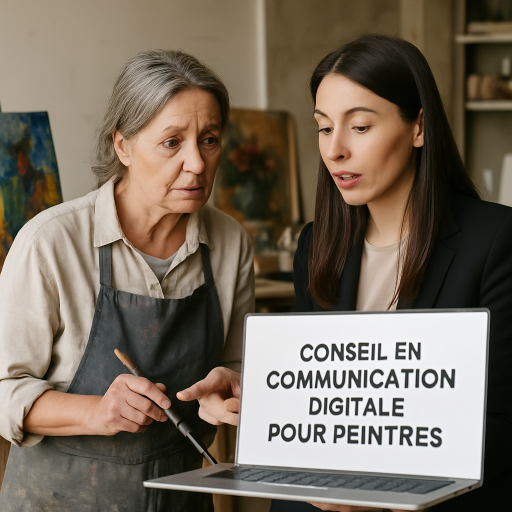 conseil en communication digitale pour peintres