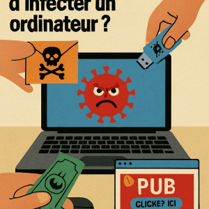 quelles actions sont susceptibles d'infecter un ordinateur